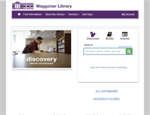 Tablet Screenshot of library.trevecca.edu