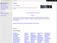 Tablet Screenshot of faculty.wiki.trevecca.edu